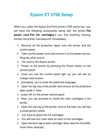 epson et 2760 setup