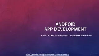 Android App Development in chennai