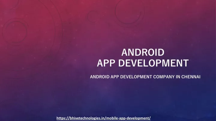 android app development