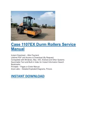 case 1107ex durm rollers service manual instant