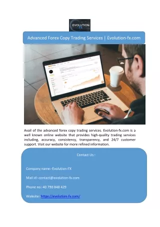 Advanced Forex Copy Trading Services | Evolution-fx.com