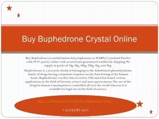 Buy Buphedrone Crystal Online