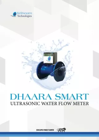 Kritsnam Technologies Dhara Smart Ultrasonic Water Flow Meter | Instronline
