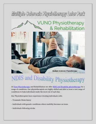 at vuno physiotherapy and rehabilitation we offer