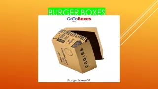 Burger Boxes