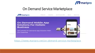on demand service marketplace