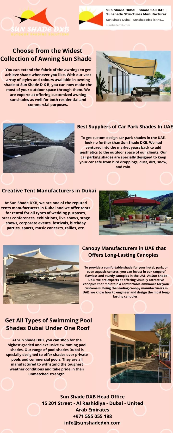 choose from the widest collection of awning