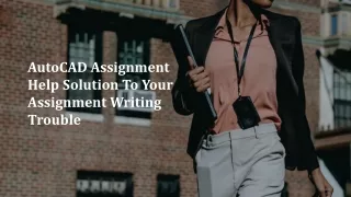autocad assignment help solution to your