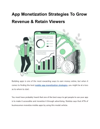 App Monetization Strategies To Grow Revenue & Retain Viewers