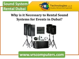 sound system rental dubai
