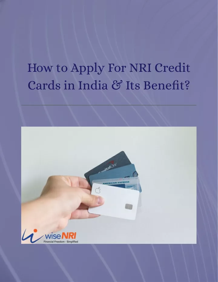 how to apply for nri credit cards in india