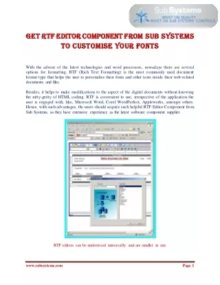 get get rtf editor component rtf editor component