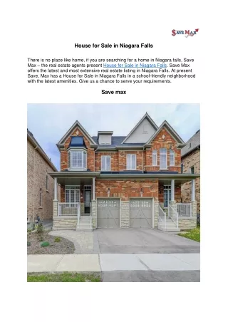 house for sale in niagara falls