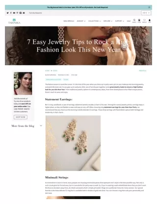 7 Easy Jewelry Tips to Rock a High Fashion Look This New Year