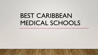best caribbean medical schools