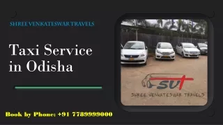 Taxi Service in Odisha | Search Today