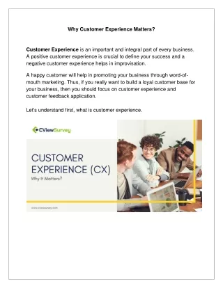 Why Customer Experience Matters-converted