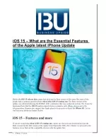 iOS 15 – What are the Essential Features of the Apple latest iPhone Update - slide 1
