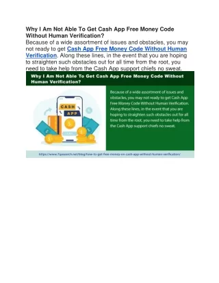 why i am not able to get cash app free money code