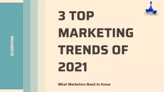 3 Top Marketing Trends of 2021