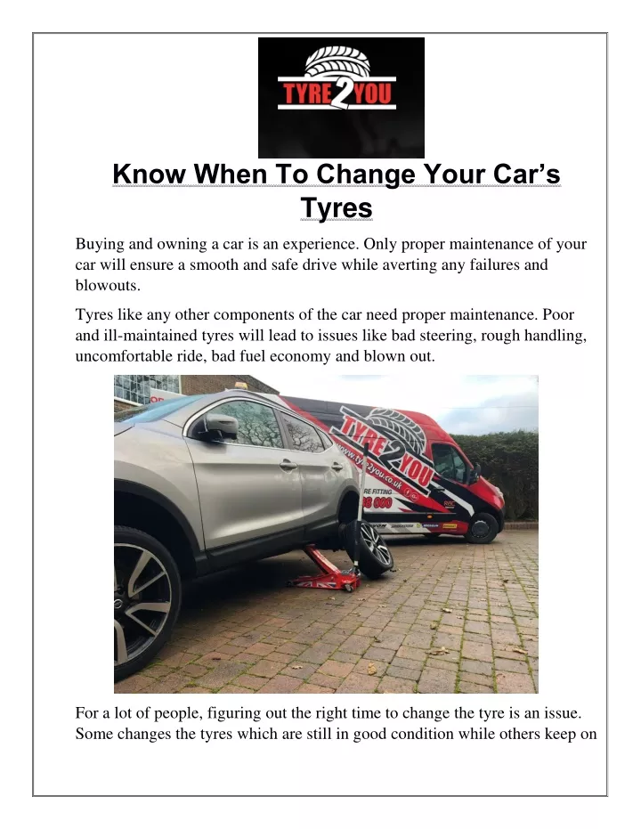 know when to change your car s tyres