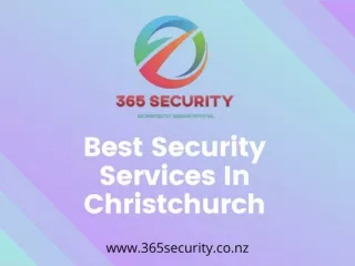 Best Security Services in Christchurch