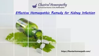 effective homeopathic remedy for kidney infection