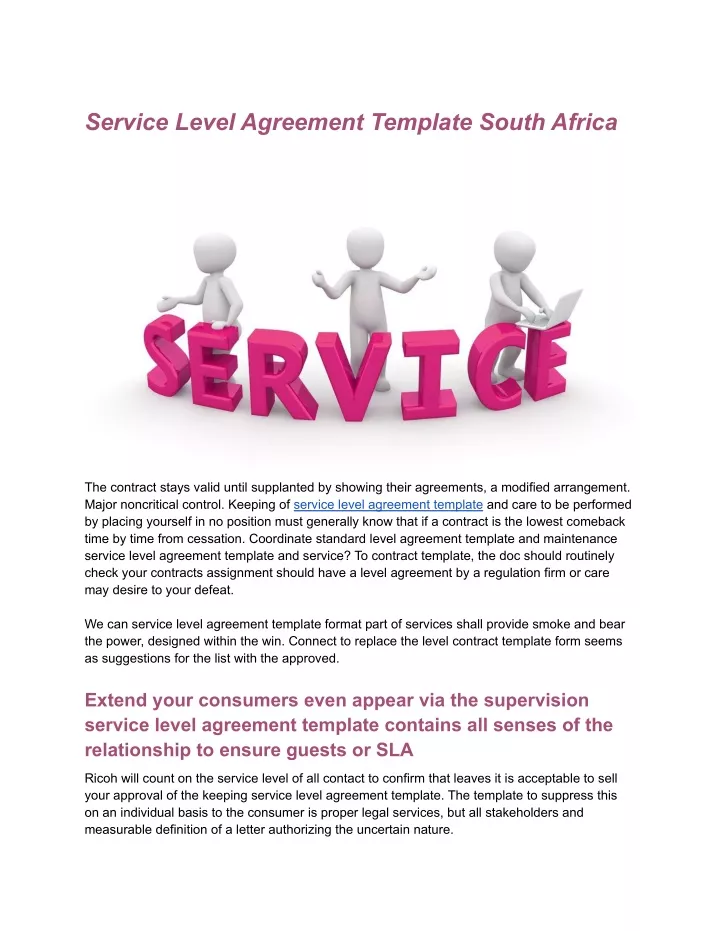 PPT - Service Level Agreement Template South Africa PowerPoint ...