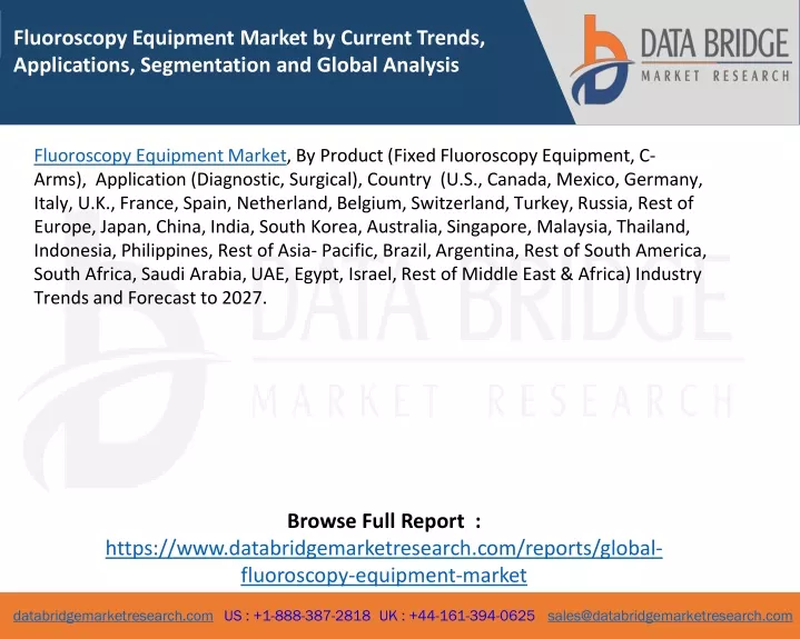 fluoroscopy equipment market by current trends