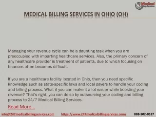 Medical Billing Services in Ohio (OH) PDF