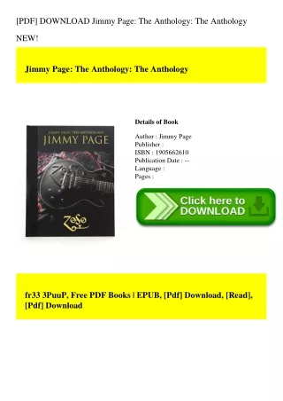 [PDF] DOWNLOAD Jimmy Page The Anthology The Anthology NEW!