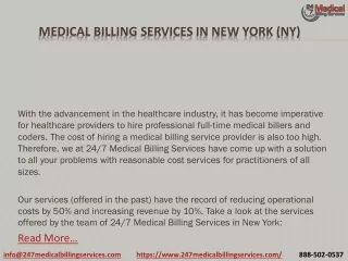 Medical Billing Services in New York (NY) PDF