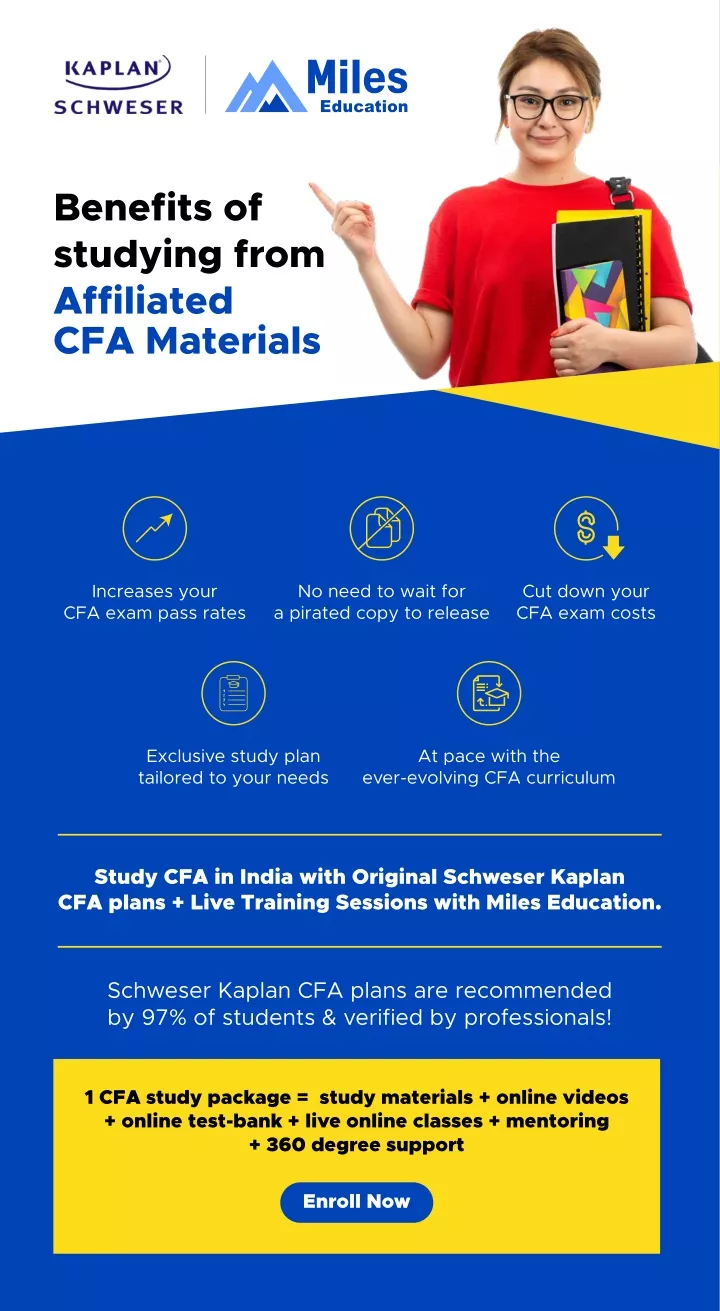 benefits of studying from affiliated cfa materials