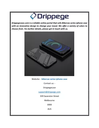 Bibercas Series Iphone Case  Drippegecase.com