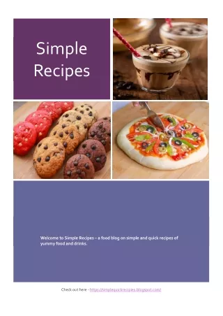 Simple recipies
