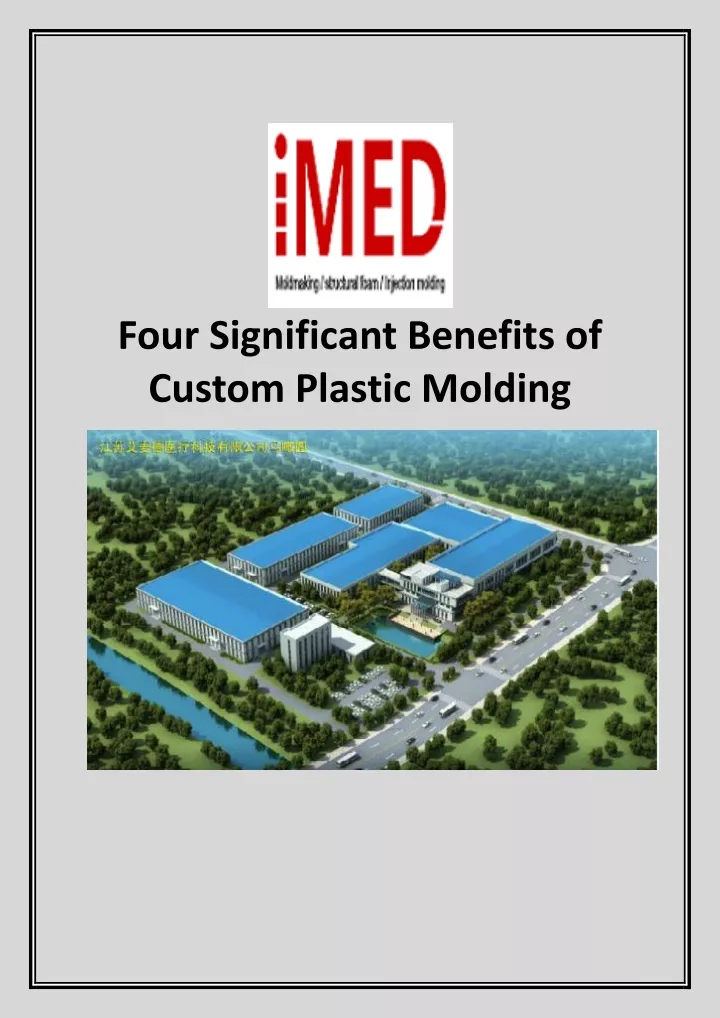 four significant benefits of custom plastic
