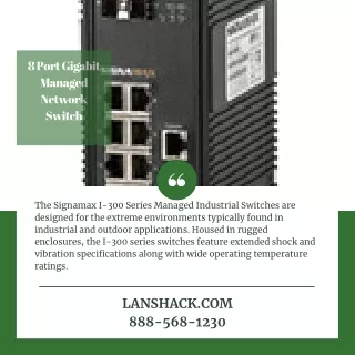 8 port gigabit managed network switch