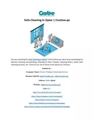 sofa cleaning in qatar crestive qa