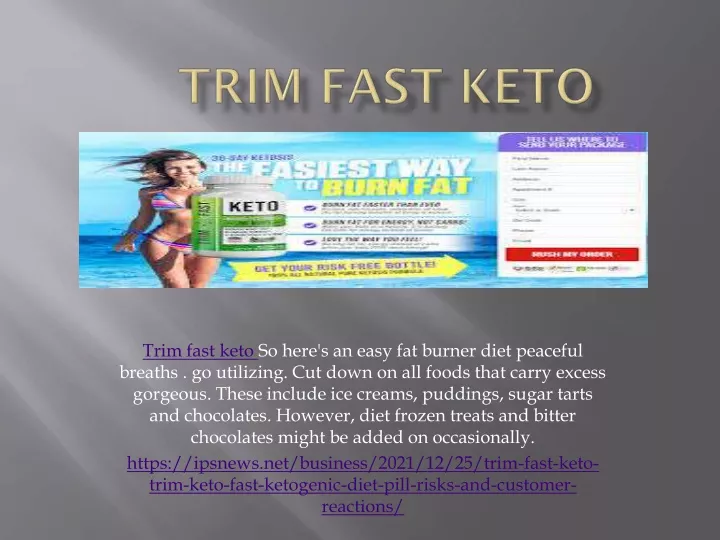 trim fast keto so here s an easy fat burner diet