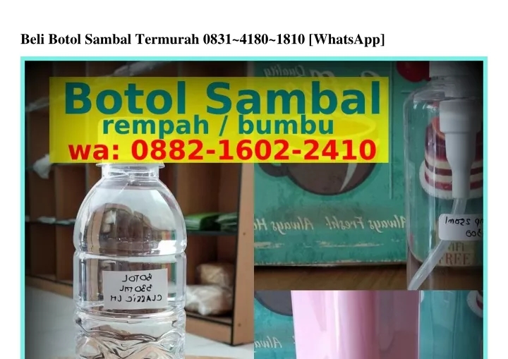 beli botol sambal termurah 0831 4180 1810 whatsapp