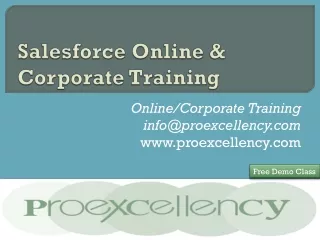 salesforce online corporate training