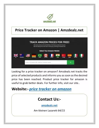 price tracker on amazon amzdealz net