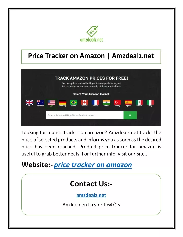 price tracker on amazon amzdealz net
