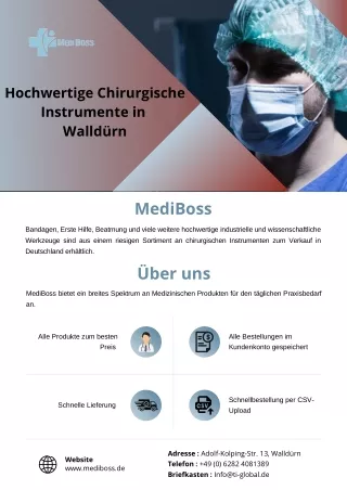Hochwertige Chirurgische Instrumente in  Walldürn