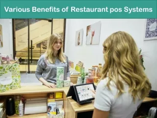 Various Benefits of Restaurant pos Systems