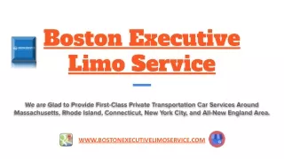 Reliable Airport Car Service Boston