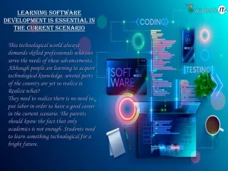 learning software development is essential