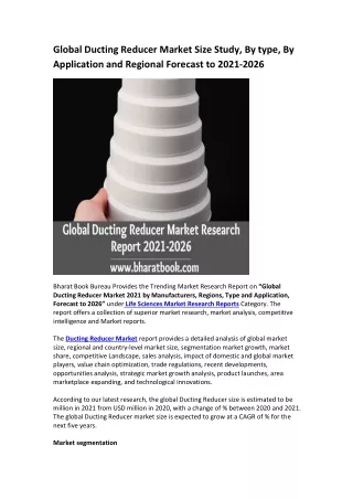 global ducting reducer market size study by type
