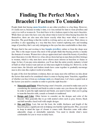 finding the perfect men s bracelet factors