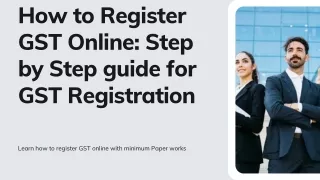 How to Register GST Online Step by Step guide for GST Registration-TaxWINK